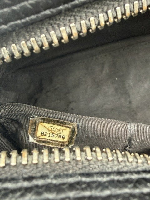 Chanel Quilted Caviar Leather Boston Bag