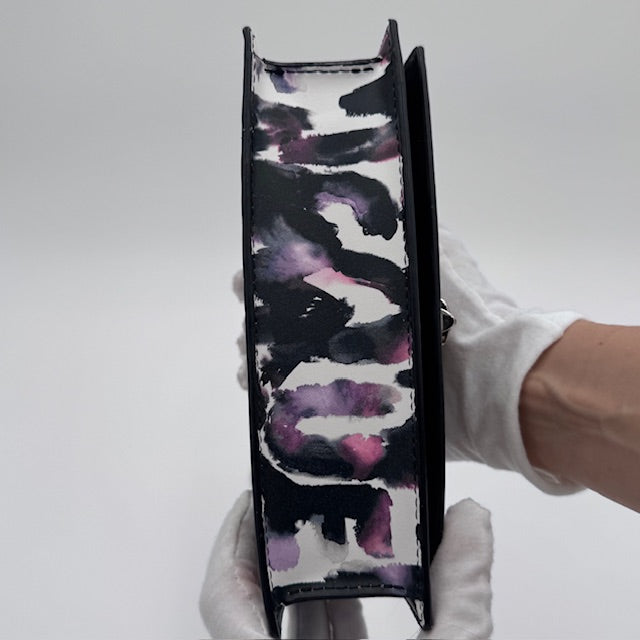 Alexander McQueen Skull Graffiti Wallet on Chain Multicolor