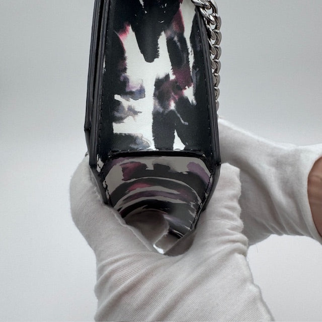 Alexander McQueen Skull Graffiti Wallet on Chain Multicolor