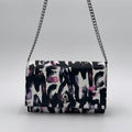 Alexander McQueen Skull Graffiti Wallet on Chain Multicolor