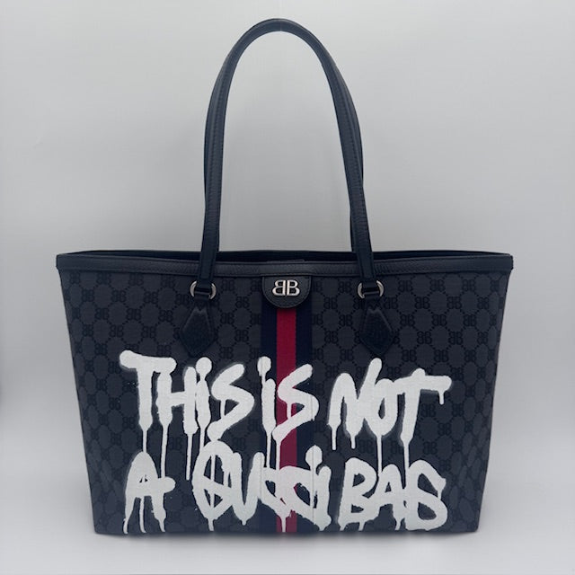 Gucci x Balenciaga Hacker Project Graffiti Tote Bag Limited Edition