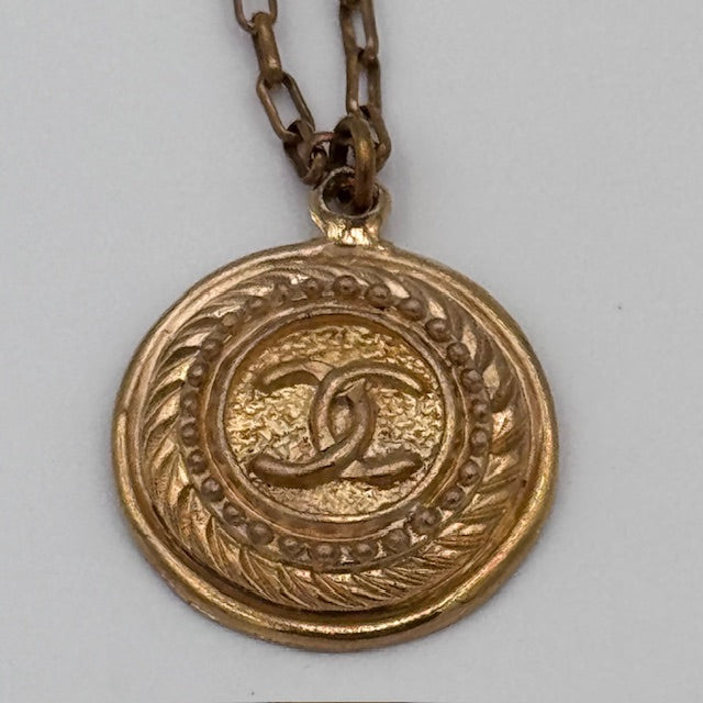 Chanel Vintage CC Medallion Necklace