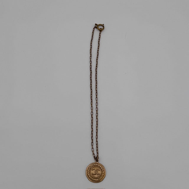 Chanel Vintage CC Medallion Necklace