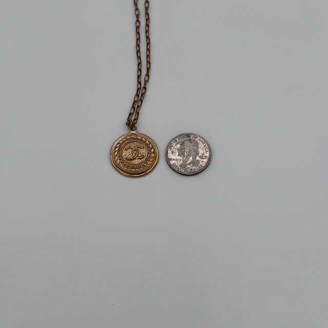 Chanel Vintage CC Medallion Necklace