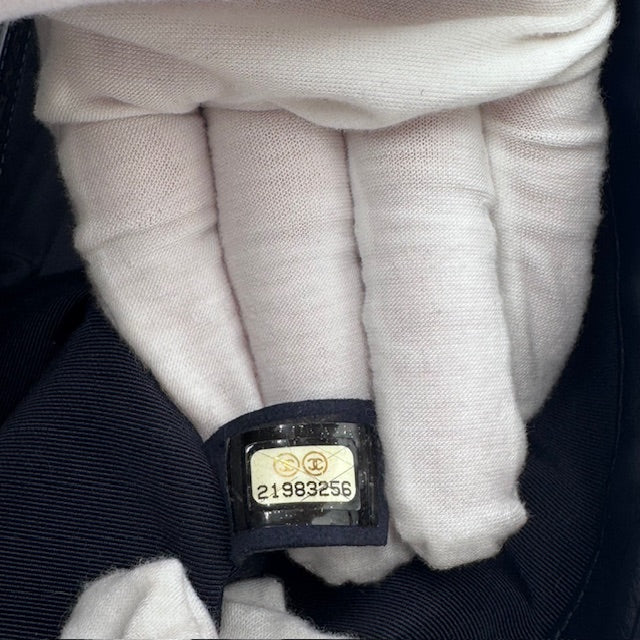 Chanel Vintage Classic Flap Medium - Navy Quilted Lambskin with Gold-Tone Hardware