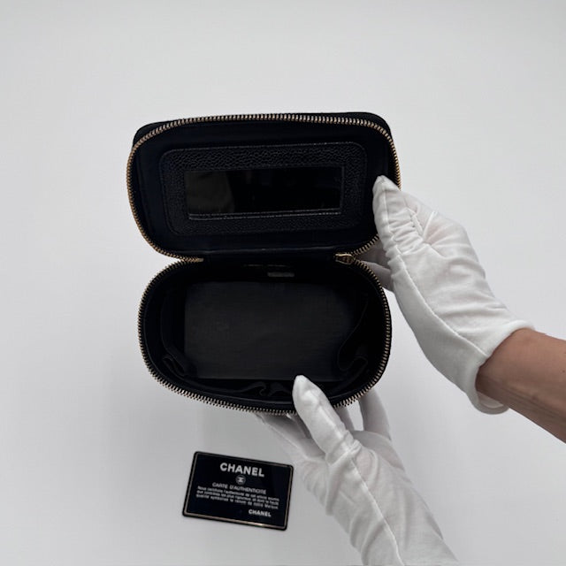 Chanel Small Vanity Case Caviar Leather