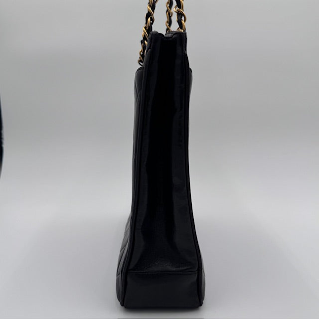 Chanel Black Quilted Leather Tote Bag
