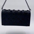 Christian Louboutin Paloma Studded Leather Clutch with Crossbody Chain