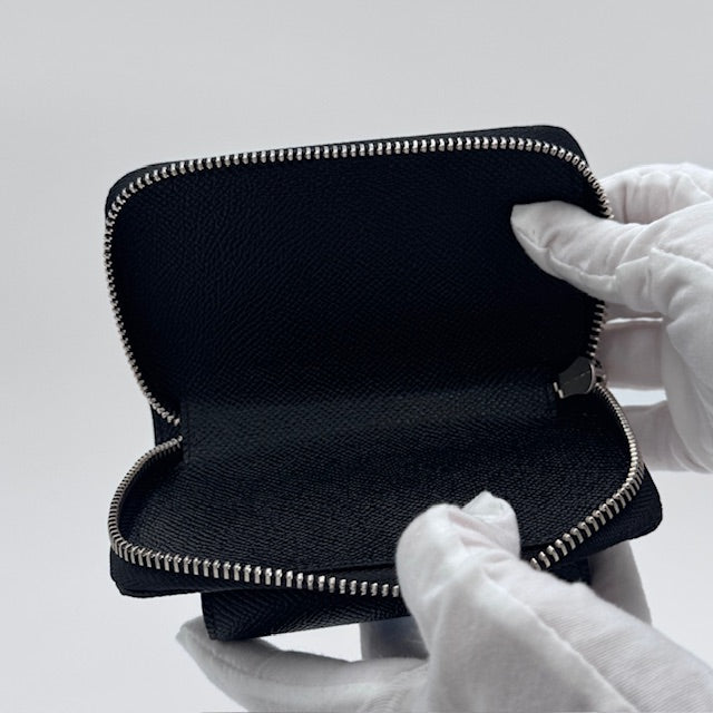 Dolce & Gabbana Black Leather Zip-Around Wallet