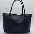 Gucci GG Guccissima Black Leather Tote Bag