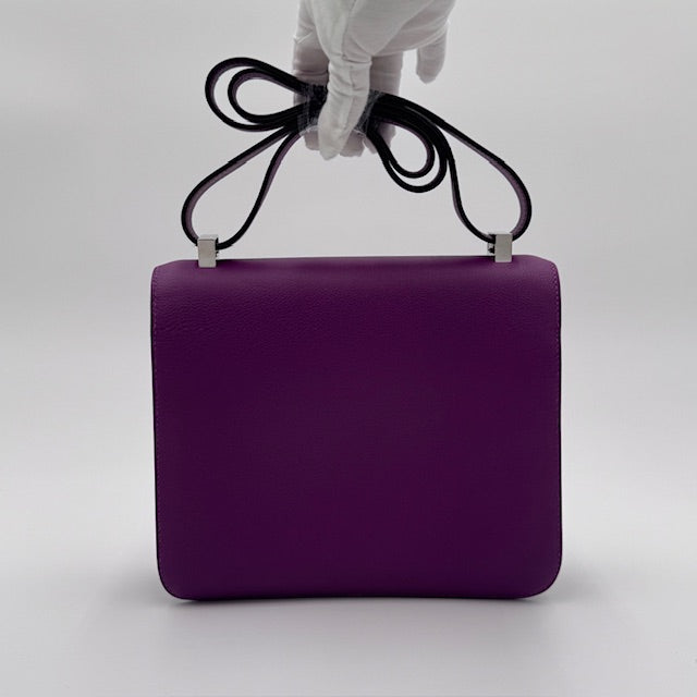 Hermès Constance 24 Anemone Evercolor Leather Shoulder Bag