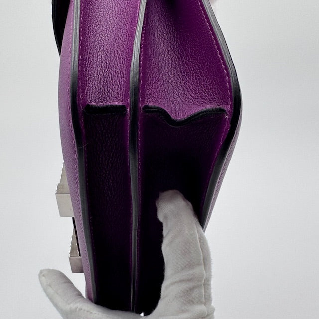 Hermès Constance 24 Anemone Evercolor Leather Shoulder Bag