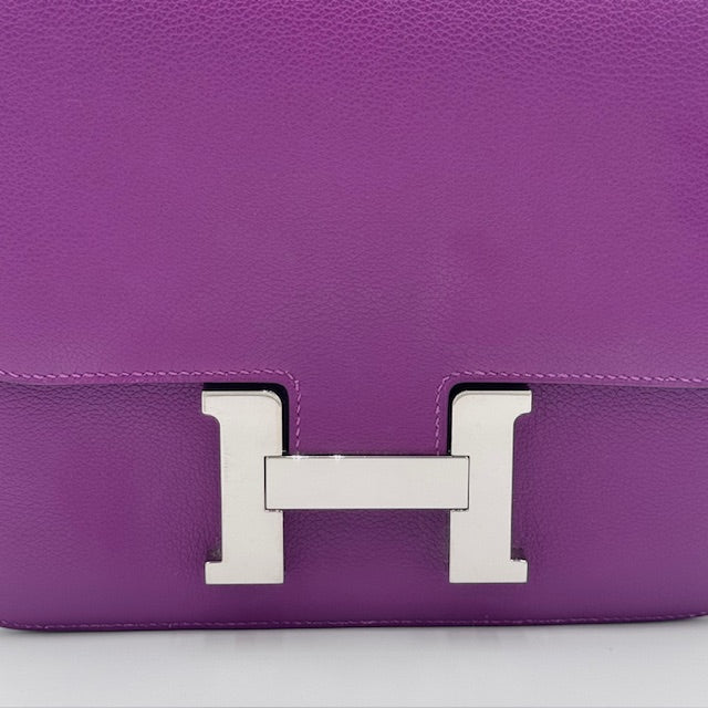 Hermès Constance 24 Anemone Evercolor Leather Shoulder Bag
