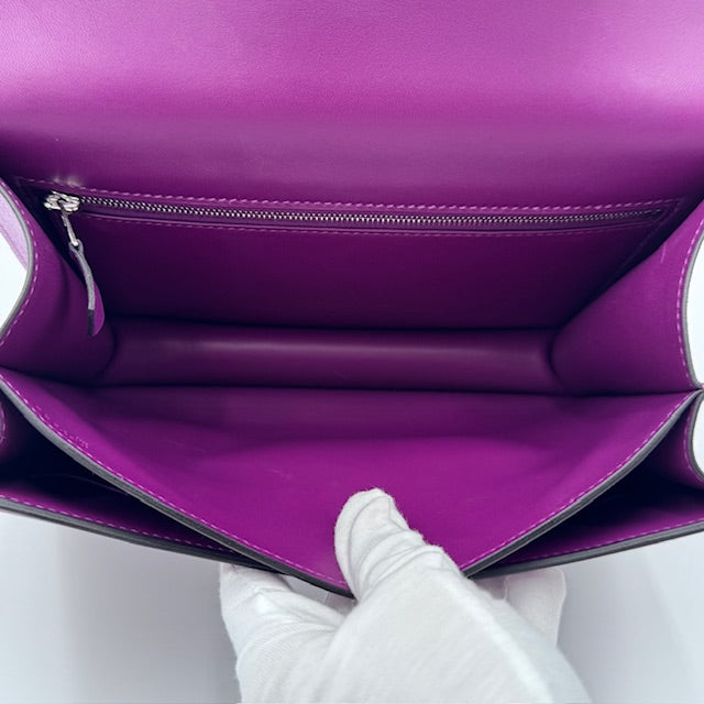 Hermès Constance 24 Anemone Evercolor Leather Shoulder Bag