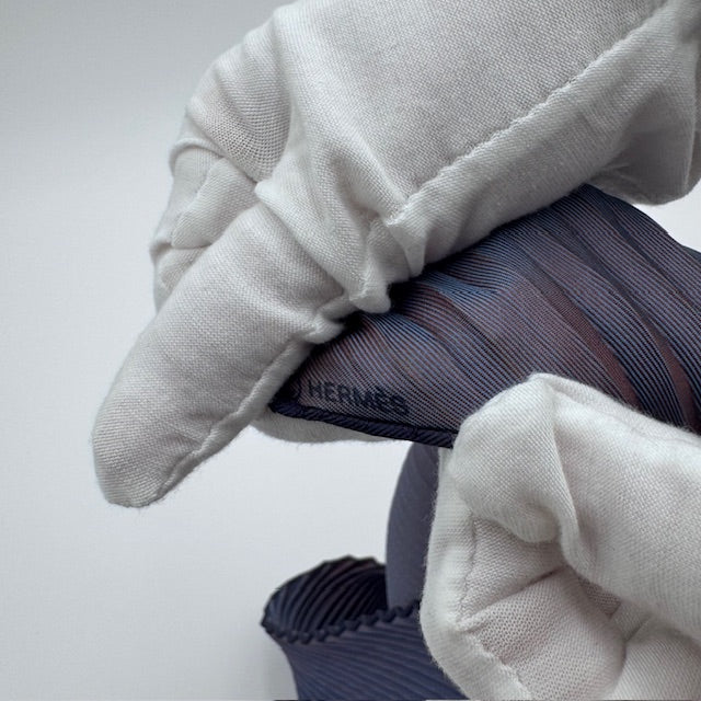 Hermès Blue Silk Tie