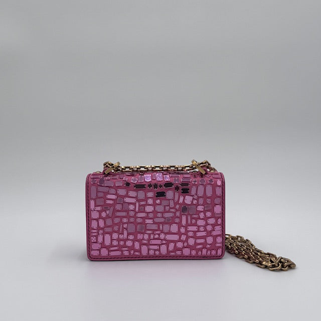 Dior J'ADIOR Pink Mirror Chain Clutch