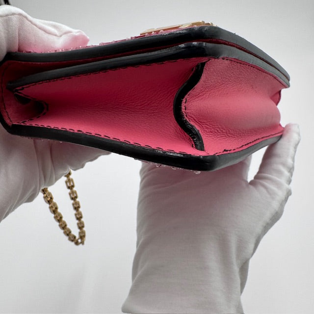 Dior J'ADIOR Pink Mirror Chain Clutch