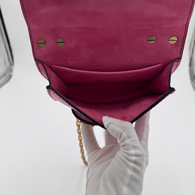 Dior J'ADIOR Pink Mirror Chain Clutch