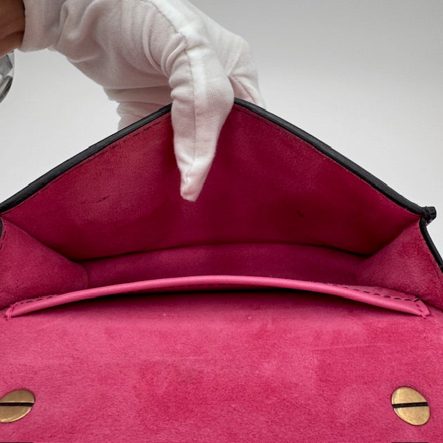 Dior J'ADIOR Pink Mirror Chain Clutch