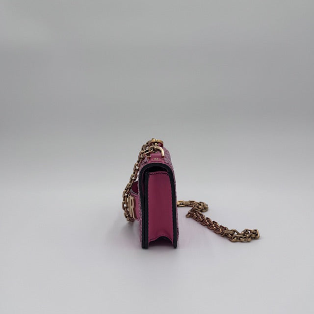 Dior J'ADIOR Pink Mirror Chain Clutch