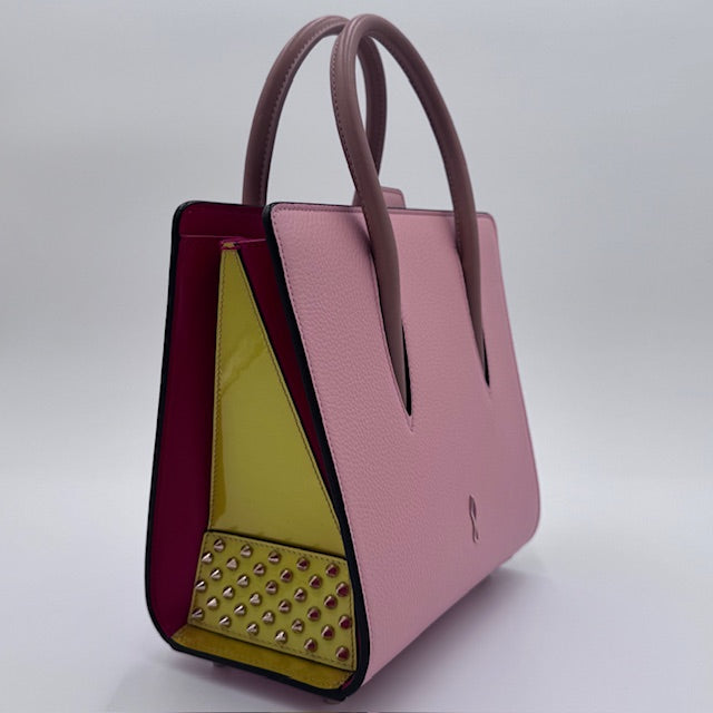 Christian Louboutin Paloma Small Leather Tote – Pink Multi