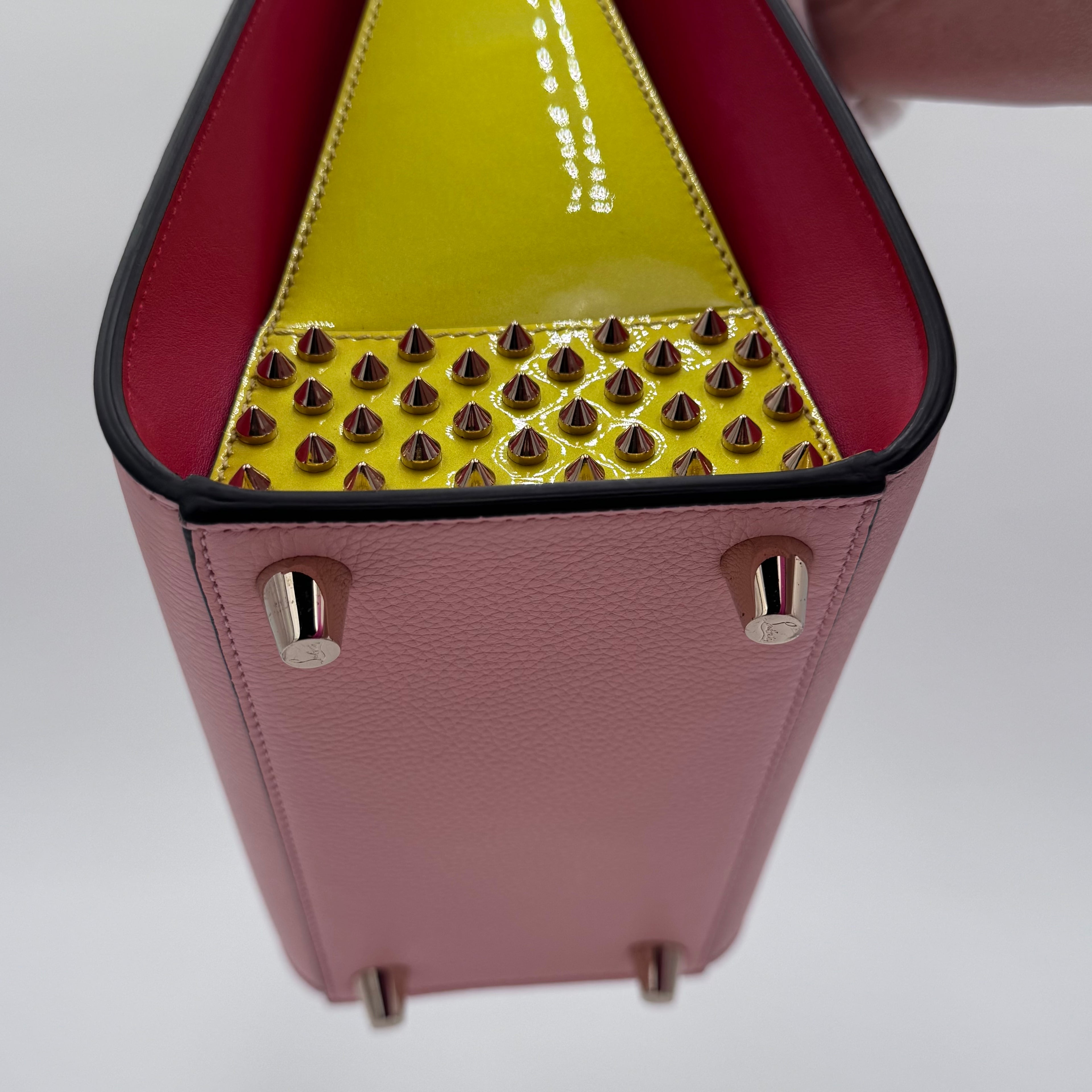 Christian Louboutin Paloma Small Leather Tote – Pink Multi