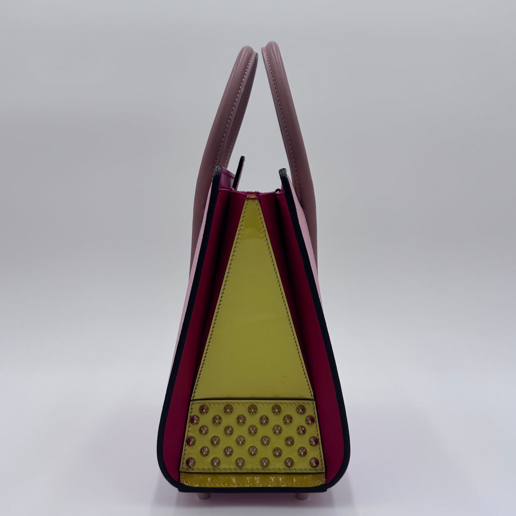 Christian Louboutin Paloma Small Leather Tote – Pink Multi