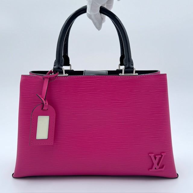 Louis Vuitton Kleber PM Epi Leather Tote Fuschia Pink
