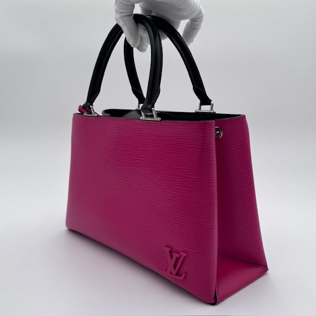 Louis Vuitton Kleber PM Epi Leather Tote Fuschia Pink
