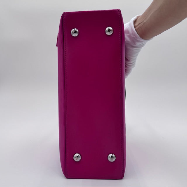 Louis Vuitton Kleber PM Epi Leather Tote Fuschia Pink