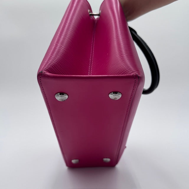 Louis Vuitton Kleber PM Epi Leather Tote Fuschia Pink