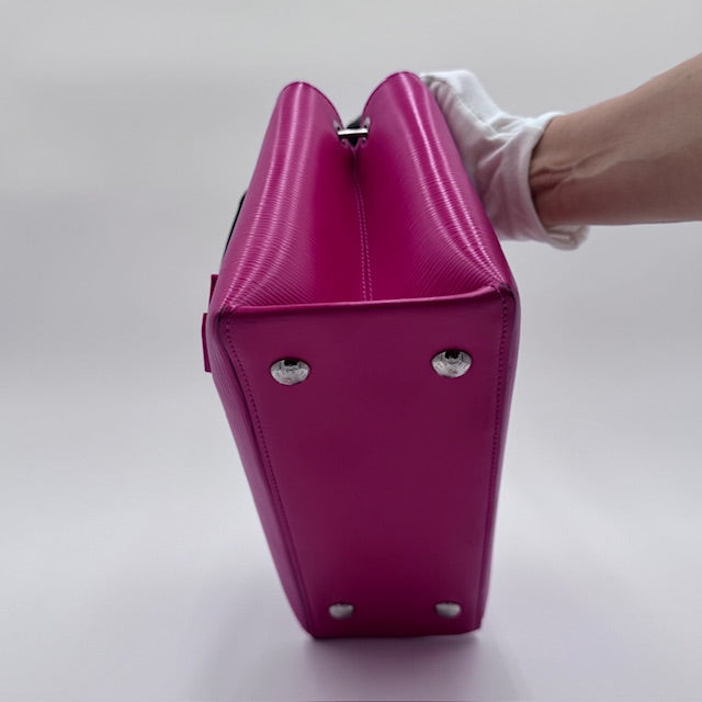Louis Vuitton Kleber PM Epi Leather Tote Fuschia Pink