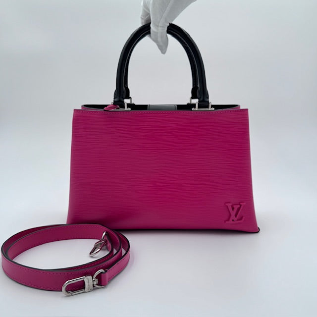 Louis Vuitton Kleber PM Epi Leather Tote Fuschia Pink