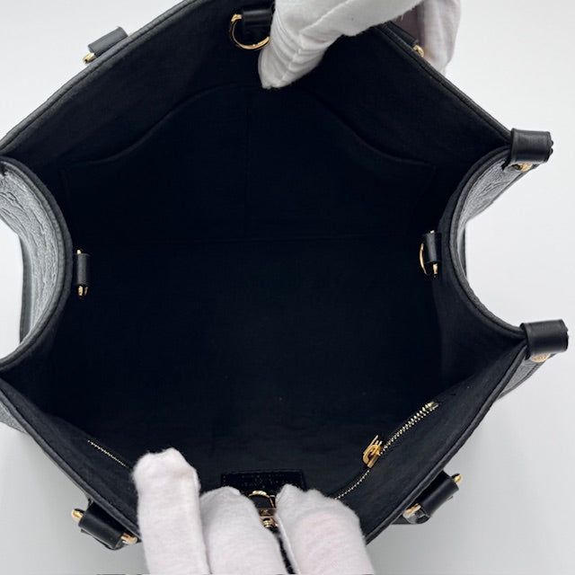 Louis Vuitton OnTheGo PM Black Monogram Empreinte Leather with Gold-Tone Hardware