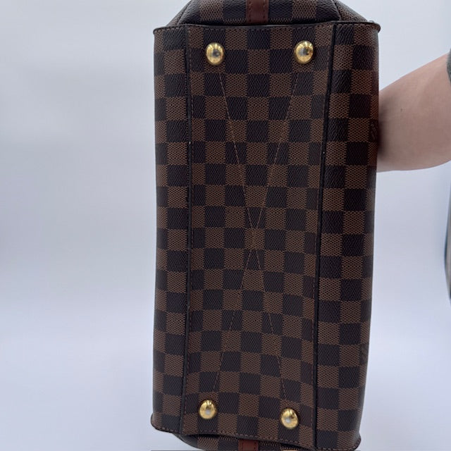 Louis Vuitton Lockit MM - Damier Ebene with Leather Trim