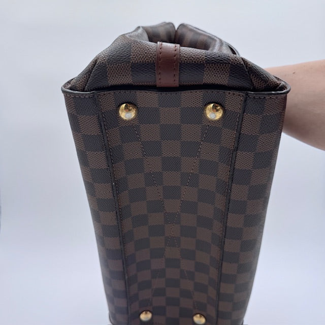 Louis Vuitton Lockit MM - Damier Ebene with Leather Trim