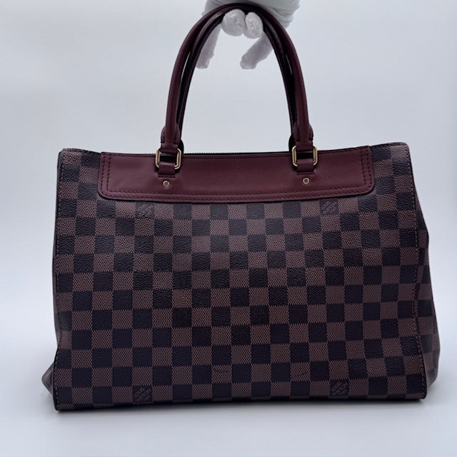 Louis Vuitton Lockit MM - Damier Ebene with Leather Trim