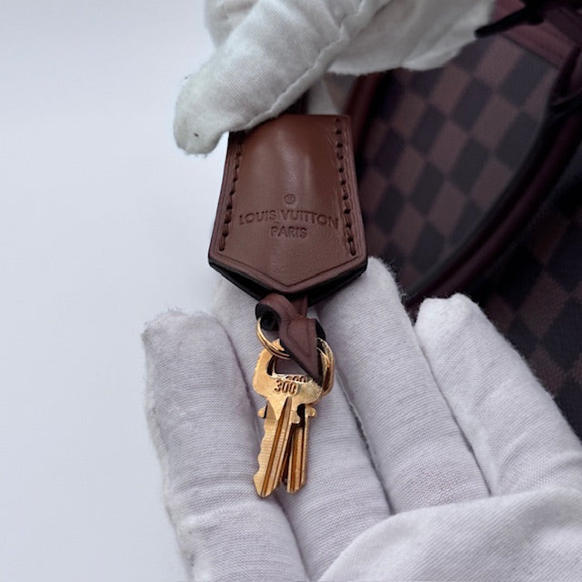 Louis Vuitton Lockit MM - Damier Ebene with Leather Trim