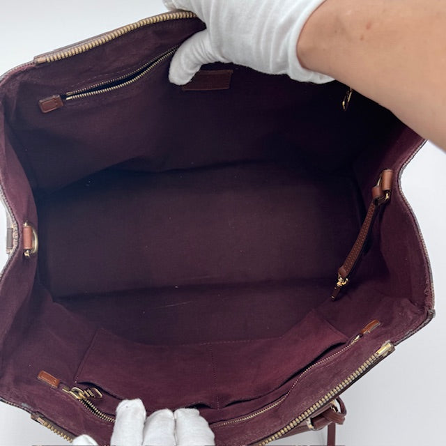 Louis Vuitton Lockit MM - Damier Ebene with Leather Trim