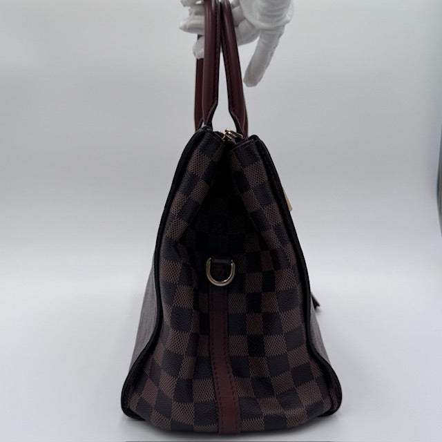 Louis Vuitton Lockit MM - Damier Ebene with Leather Trim