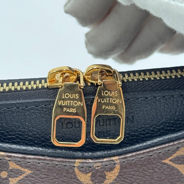 Louis Vuitton Pallas BB Monogram Canvas with Black Leather Trim and Gold-Tone Hardware