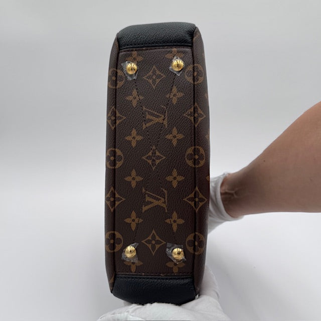 Louis Vuitton Pallas BB Monogram Canvas with Black Leather Trim and Gold-Tone Hardware