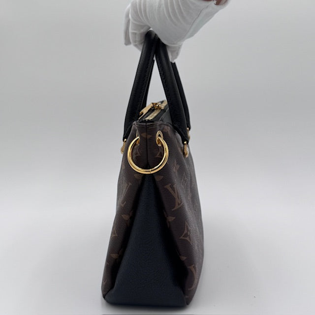 Louis Vuitton Pallas BB Monogram Canvas with Black Leather Trim and Gold-Tone Hardware