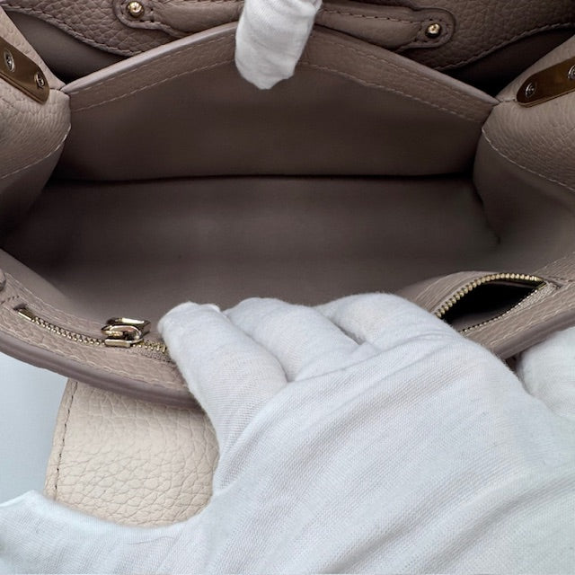 Louis Vuitton Capucines BB Tricolor Taurillon Leather Top Handle Bag