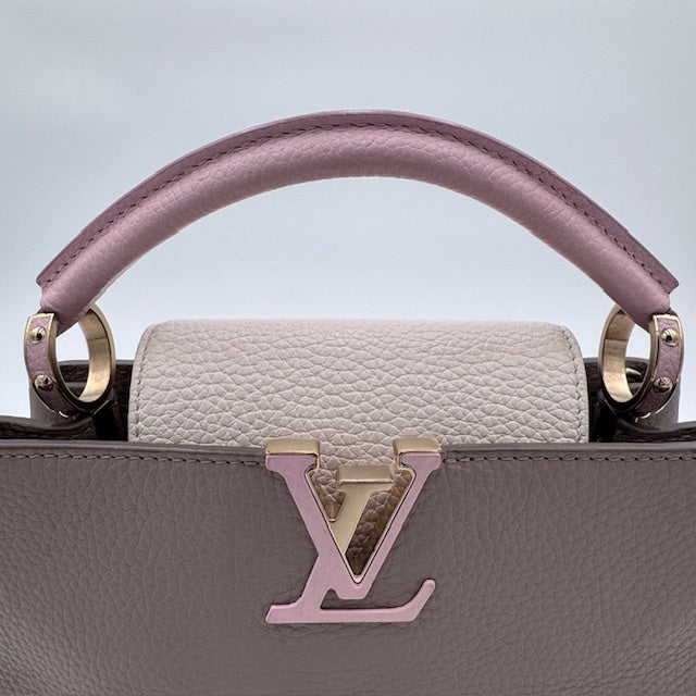 Louis Vuitton Capucines BB Tricolor Taurillon Leather Top Handle Bag
