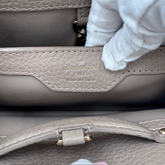 Louis Vuitton Capucines BB Tricolor Taurillon Leather Top Handle Bag