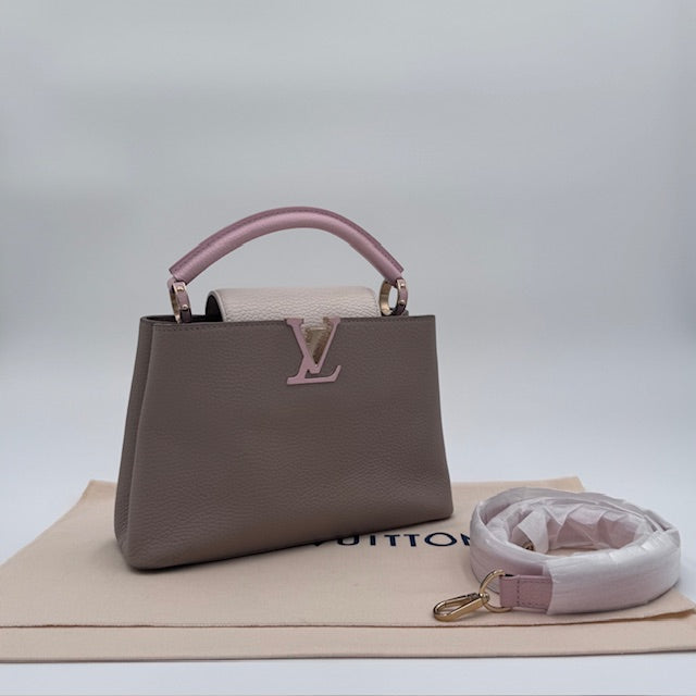 Louis Vuitton Capucines BB Tricolor Taurillon Leather Top Handle Bag