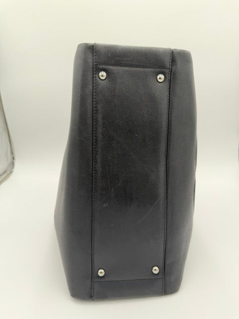Chanel Grand Shopping Tote GST Black Caviar Leather Shoulder Bag