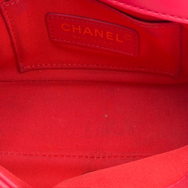 Chanel Mini Classic Flap Pink Quilted Lambskin Shoulder Bag