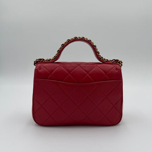 Chanel Chain Infinity Top Handle Flap Bag